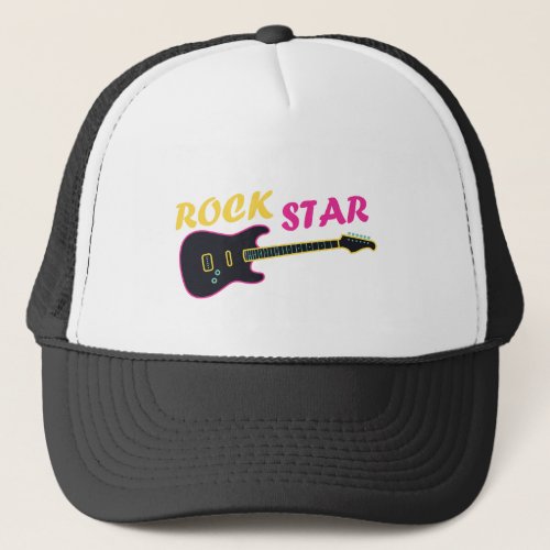 Rock star design trucker hat