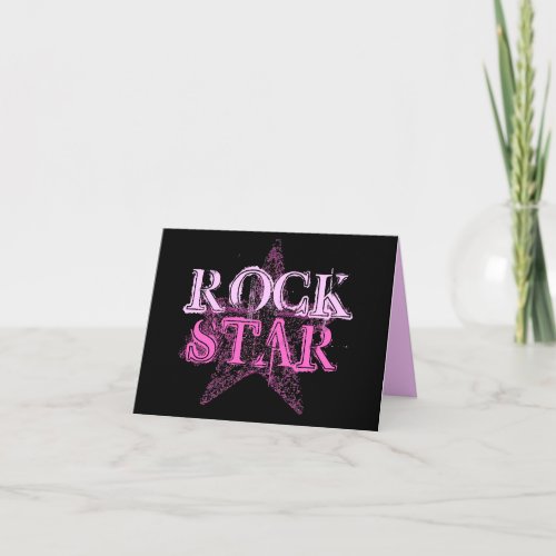 ROCK STAR Diva  Card