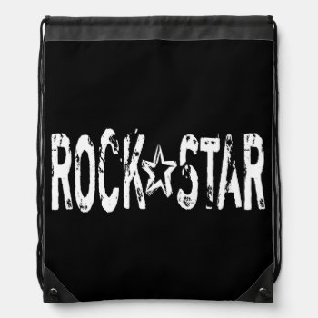 Rock Star Drawstring Bag by ZionMade at Zazzle