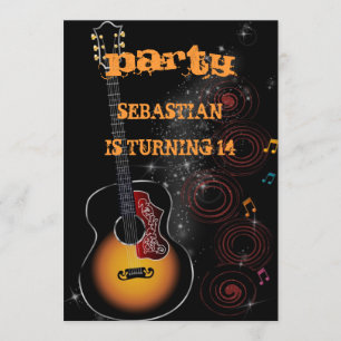 Rock Star - Einladungskarten Invitation