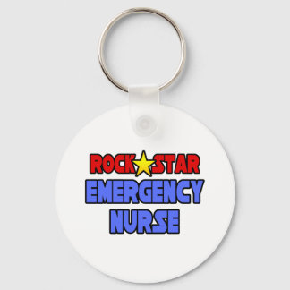 Rock Star Emergency Nurse Keychain