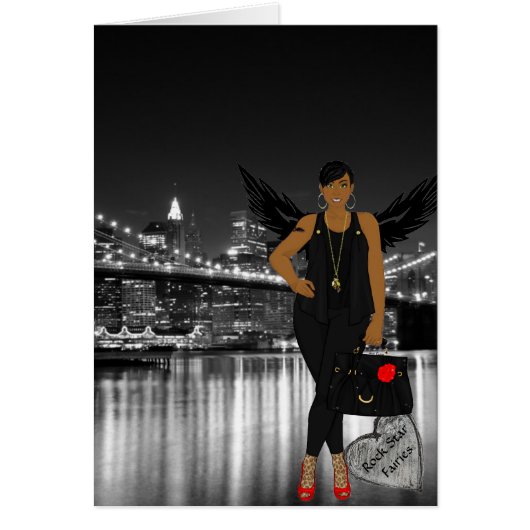 Rock Star Fairies - Blank Card (Front)