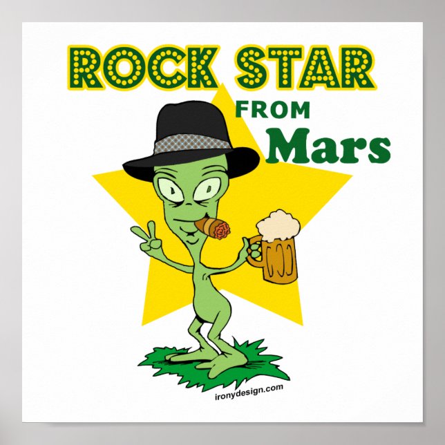Rock Star From Mars Poster (Front)