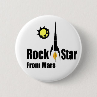 Rock Star from Mars with Spaceship Button