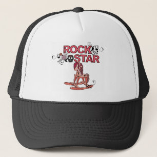 Rock star funny rocking horse hat