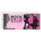 Rock Star Girl Band Birthday Pink Gray