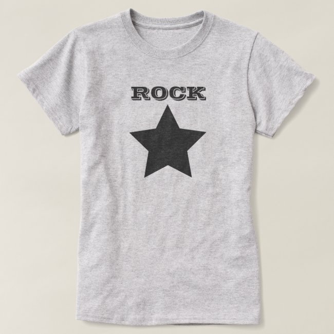 ROCK STAR | Grey Star Women's Basic T-Shirt