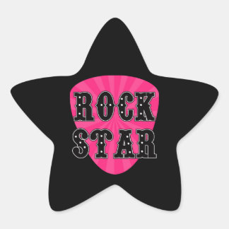 Rock Star Guitar Pick Sticker