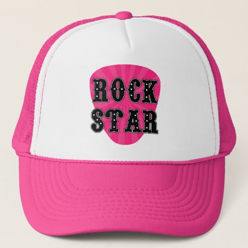 Rock Star Guitar Pick Trucker Hat