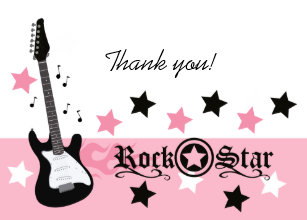 guitar thank you cards zazzle