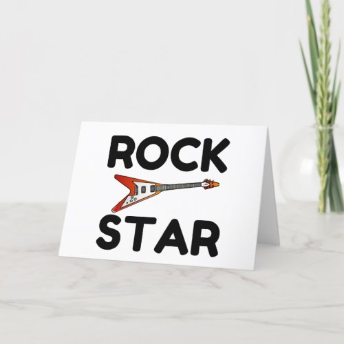 Rock Star Holiday Card