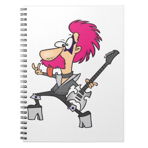 Rock Star Impersonator Rocker Musician Notebook