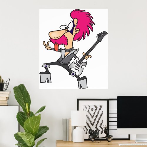 Rock Star Impersonator Rocker Musician Poster