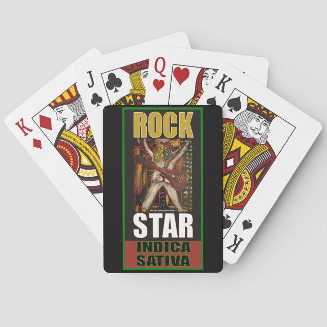 ROCK STAR INDICA SATIVA POKER CARDS (Back)