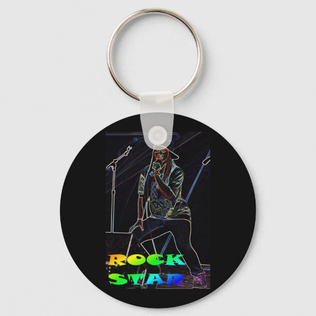 Rock Star Keychain (Front)