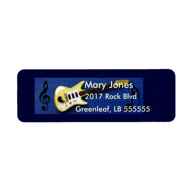 Rock Star Label (Front)