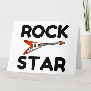 Rock Star Letterpress Thank You Card