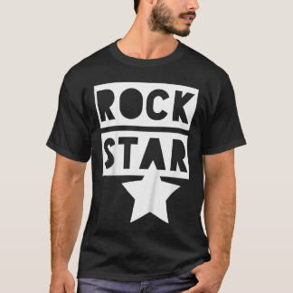 Rock Star Monochrome for Rock n Roll Boys Girls vi T-Shirt