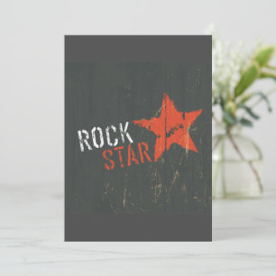 Rock Star Music Invitations