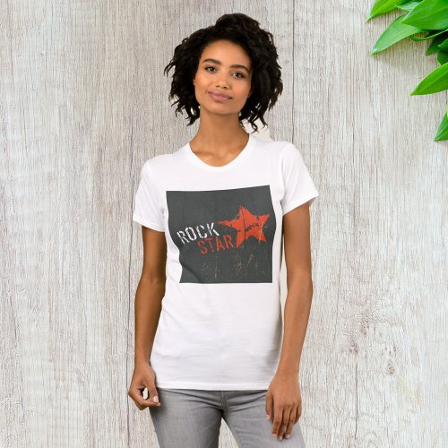 Rock Star Music Womens T_Shirt