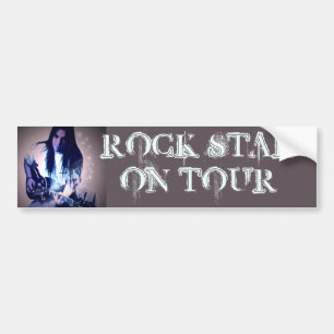 Rock Star on Tour (customizable) Bumper Sticker
