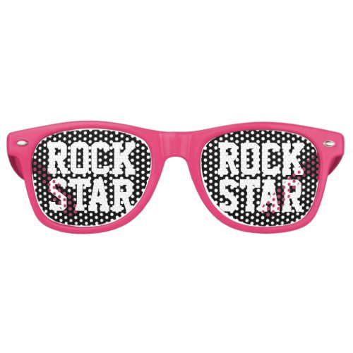 Rock star party shades  Funny pink sunglasses