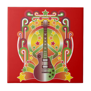 Rock Star Peace Tile