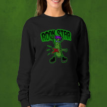 Rock Star Pickle - Funny Cartoon