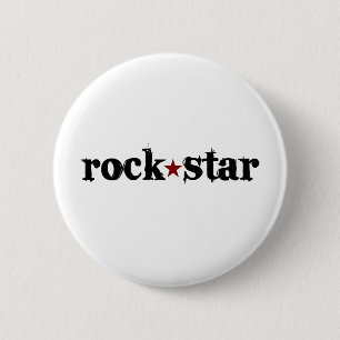 Rock Star Pinback Button