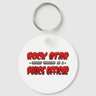 Rock Star...Police Officer Keychain