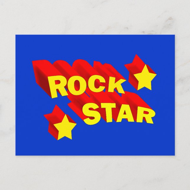 Rock Star Postcard (Front)