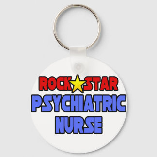 Rock Star Psychiatric Nurse Keychain