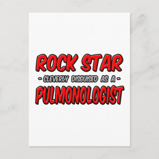 Rock Star .. Pulmonologist Postcard