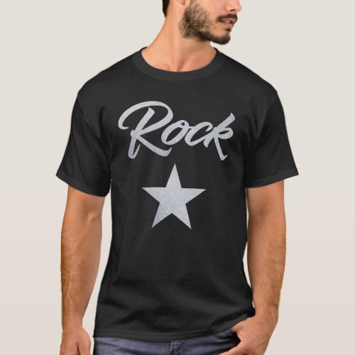 Rock Star Rockstar Stars Large Big Grand T_Shirt