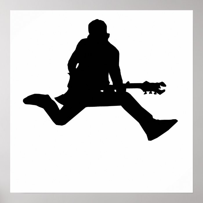 Rock Star Silhouette Posters