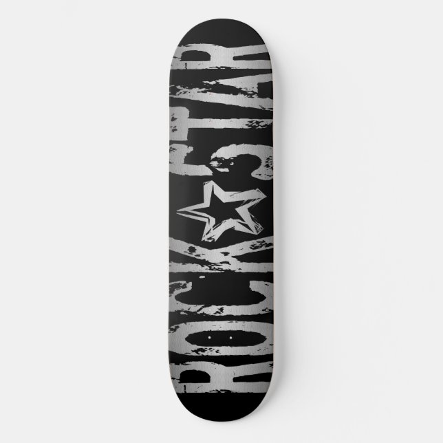 Rock Star Skateboard Deck (Front)