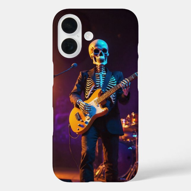 Rock Star Skeleton Case-Mate iPhone Case (Back)