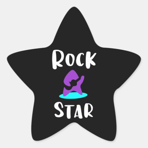 Rock star sticker