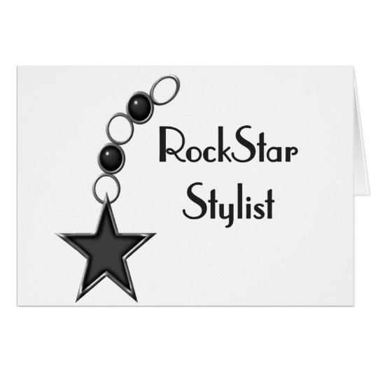 Rock Star Stylist Cards (Front Horizontal)