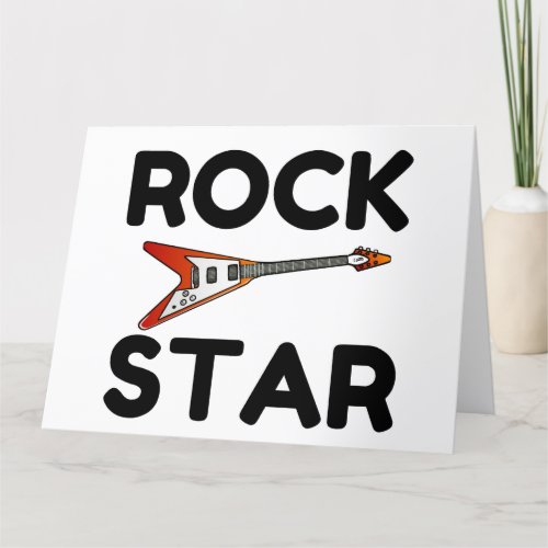 Rock Star Thank You Card