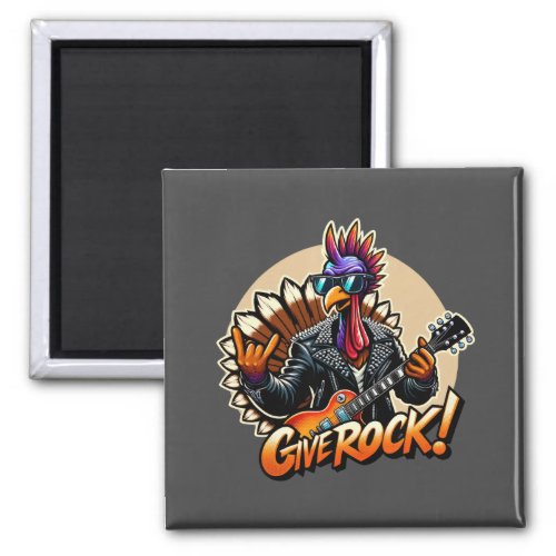 Rock Star Turkey Magnet