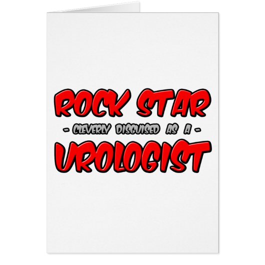 Rock Star...Urologist Cards (Front)