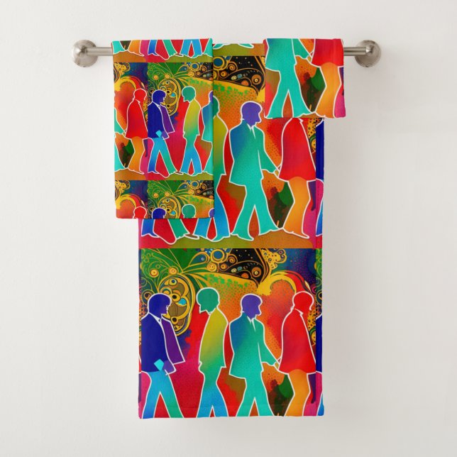 Rock Stars Bath Towel Set (Insitu)