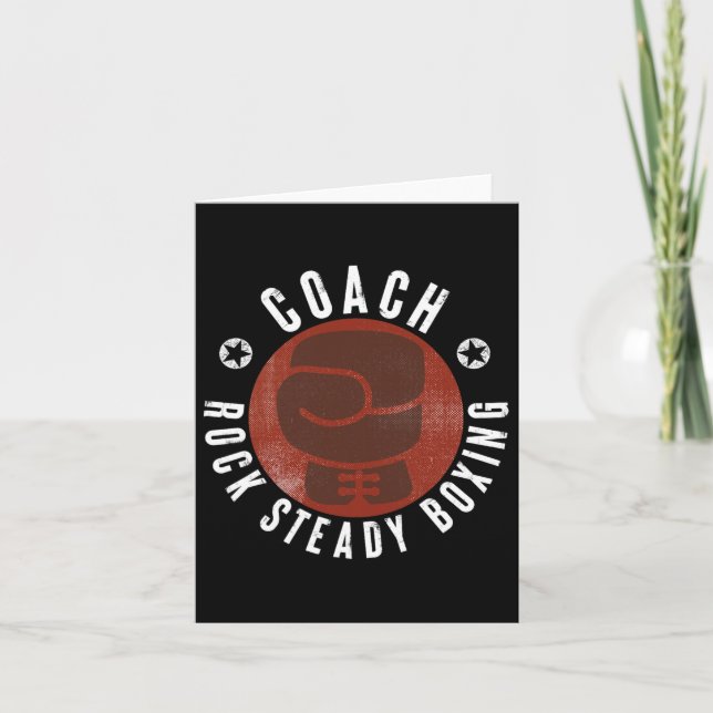 Rock Steady Boxing Coach  Card (Front)