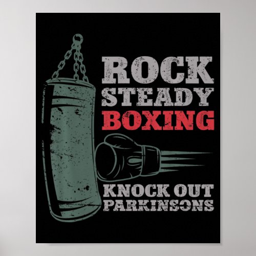 Rock Steady Boxing Knock out Parkinsons  Boxing  Poster