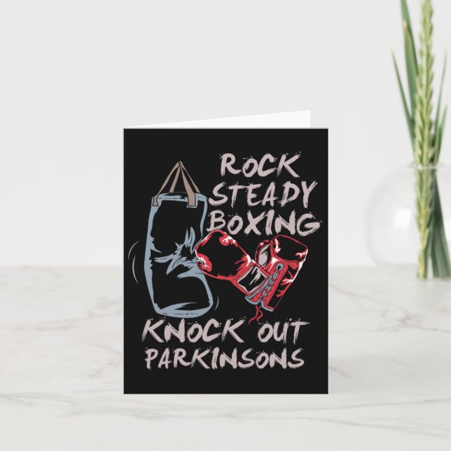 Rock Steady Boxing Knock Out Parkinsons  Card (Front)