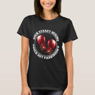 Rock Steady Boxing Knock Out Parkinsons Fighter Re T-Shirt