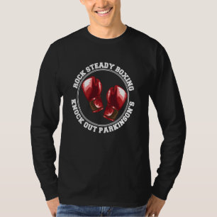 Rock Steady Boxing Knock Out Parkinsons Fighter Re T-Shirt