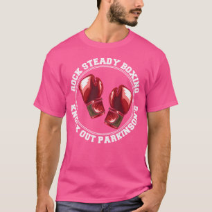 Rock Steady Boxing Knock Out Parkinsons Fighter Re T-Shirt