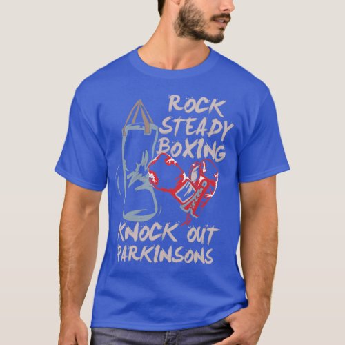 Rock Steady Boxing Knock Out Parkinsons Fighter  T_Shirt